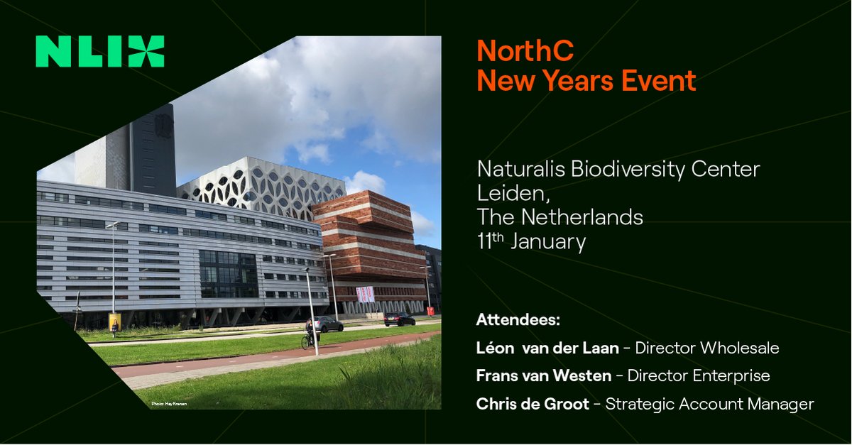 nl_ix's tweet photo. Tomorrow Léon van der Laan, Frans van Westen and Chris de Groot will make their way to the New Year's event of @NorthCDatacenters. We're excited to be part of this incredible gathering where the past and future converge. 🎉 #nlix #betheinternet #happynewyear #northc https://t.co/YldBFmVswX