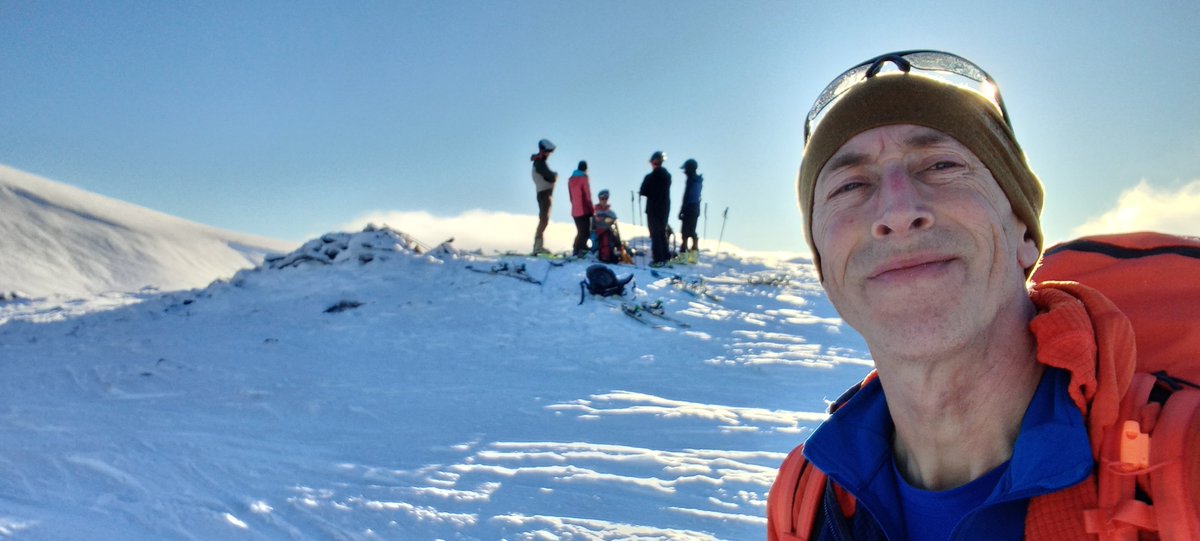 mclaurinWML's tweet photo. Braw day out blowing away the cobwebs &amp; testing my new winter kit in the Glenshee hills yesterday.

Verdict: Grivel Air Tech axe is grand, Scarpa Mont Blanc boots are nice but will take a bit bedding in, Salewa Guide rucksack is the business - but makes a stubborn belayer😉❄️☀️🏔️ https://t.co/TED530TGar