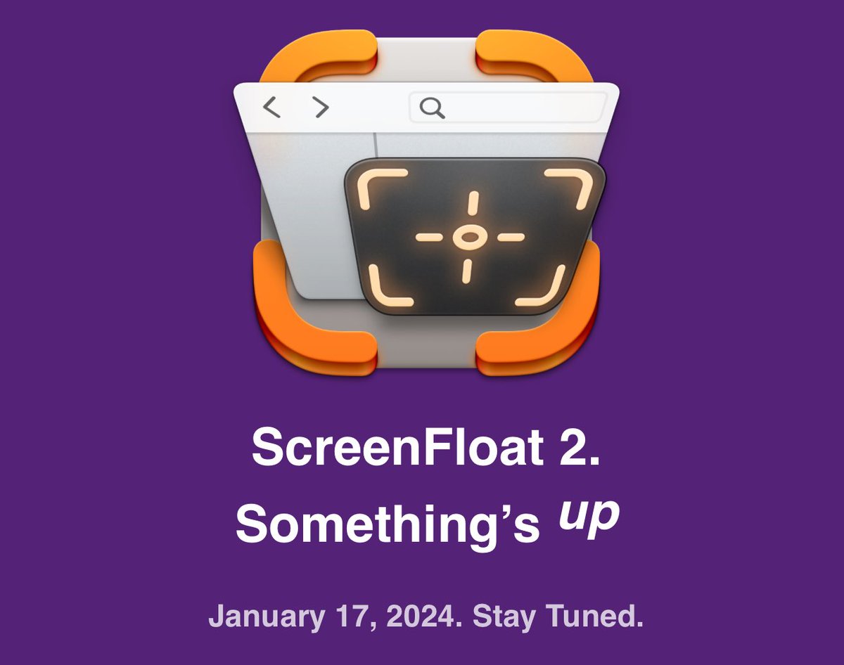 January 17, 2024. ScreenFloat 2. Something’s up.

eternalstorms.at/ScreenFloat