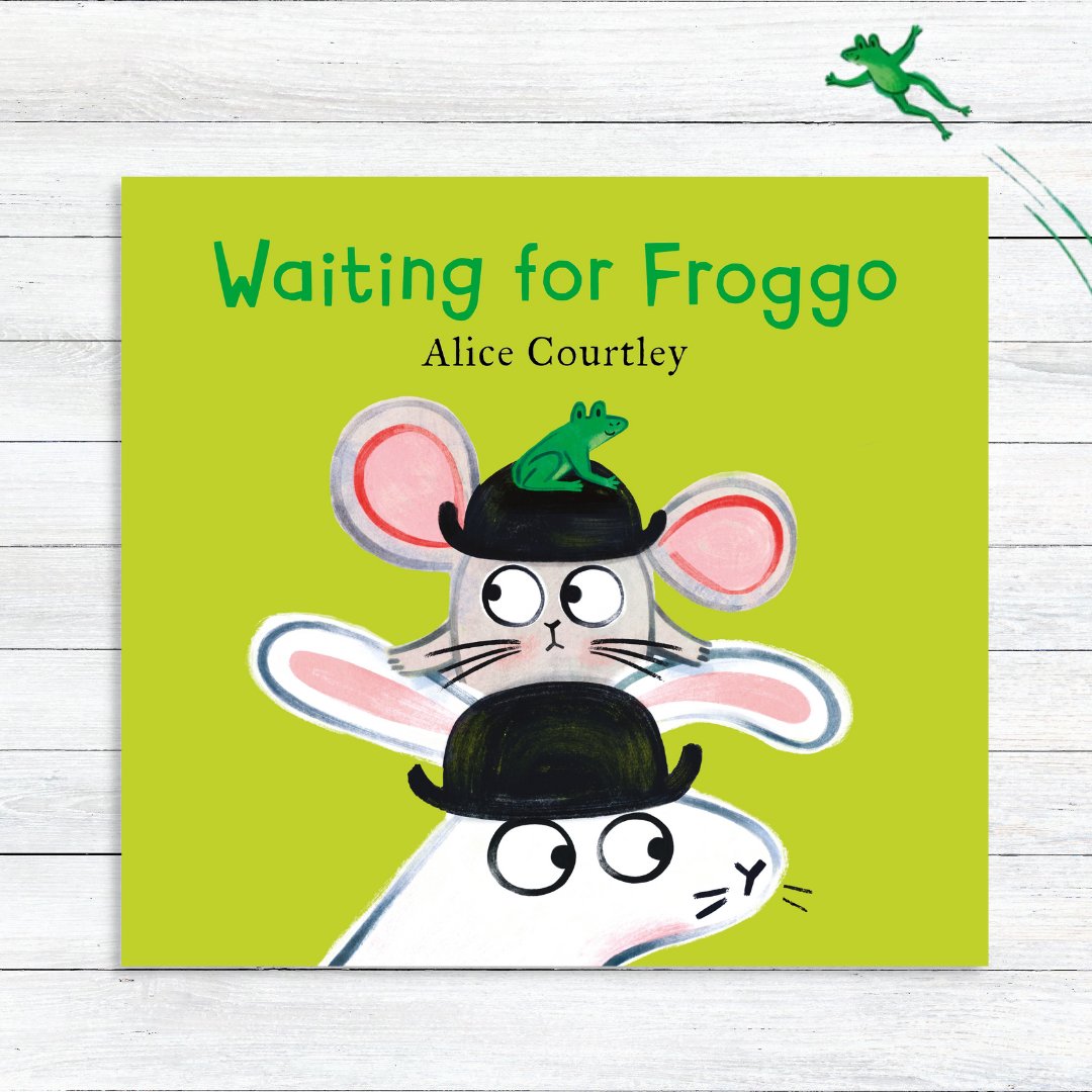 Inspired by Samuel Beckett's Waiting for Godot, this vibrant picture book teaches little ones about the ups and down of waiting🐸 With gorgeous double-paged illustrations and funny text, Waiting For Froggo by @alice_courtley can be ordered here: geni.us/cRUMtpk