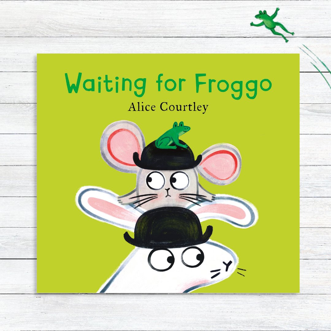HachetteKids's tweet photo. Inspired by Samuel Beckett's Waiting for Godot, this vibrant picture book teaches little ones about the ups and down of waiting🐸

With gorgeous double-paged illustrations and funny text, Waiting For Froggo by @alice_courtley can be ordered here: https://t.co/fR24qJpLlT https://t.co/cp1rMRwwfV