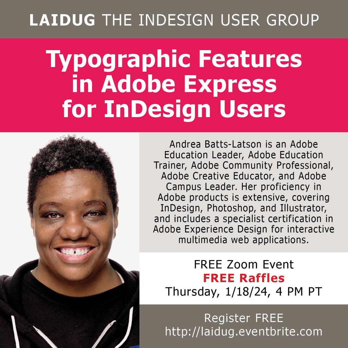 The InDesign User Group tweet media