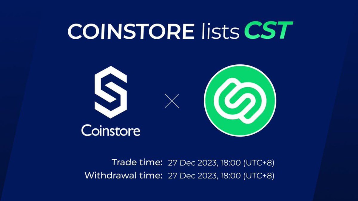 johnkaimas's tweet photo. π $CST is making waves globally!π
π‘Featured in top crypto news channels and gearing up for a tier 1 CEX listing. π₯
β© Join the journey to onboard 10M users worldwide. π
π Sign up:https://t.co/lrOxjc9jbu
@CoinStratGlobal @CoinstoreExc
#CoinStrat #CST #Coinstore https://t.co/9q3MpxtkQP