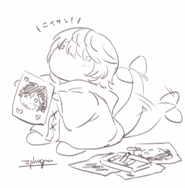 しごとに疲れたときはこういうのを描くと癒やされるんだ 