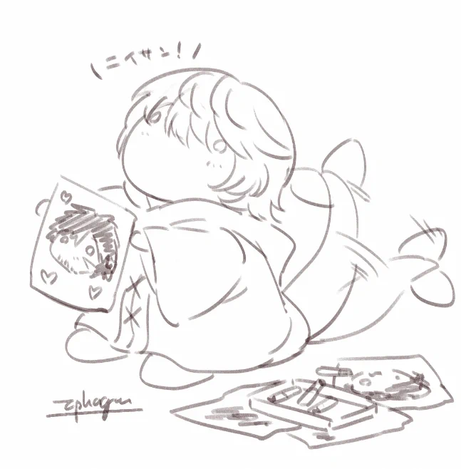 しごとに疲れたときはこういうのを描くと癒やされるんだ 