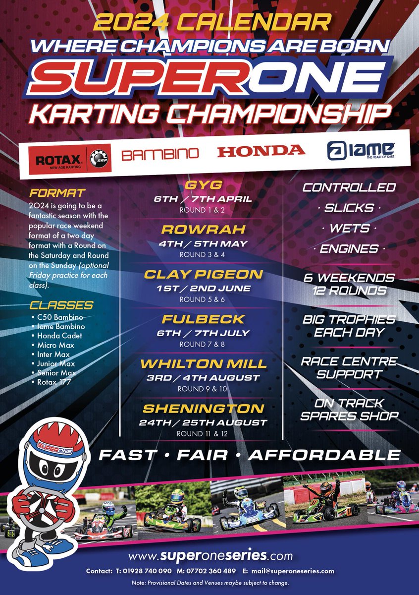 santiracing78's tweet image. 🚨📢Announcement📢🚨

Get ready as Santi gears up for the ultimate challenge at the British National Championships The Kart Championships BKC and the @superoneseries  for the 2024 season! 🏁