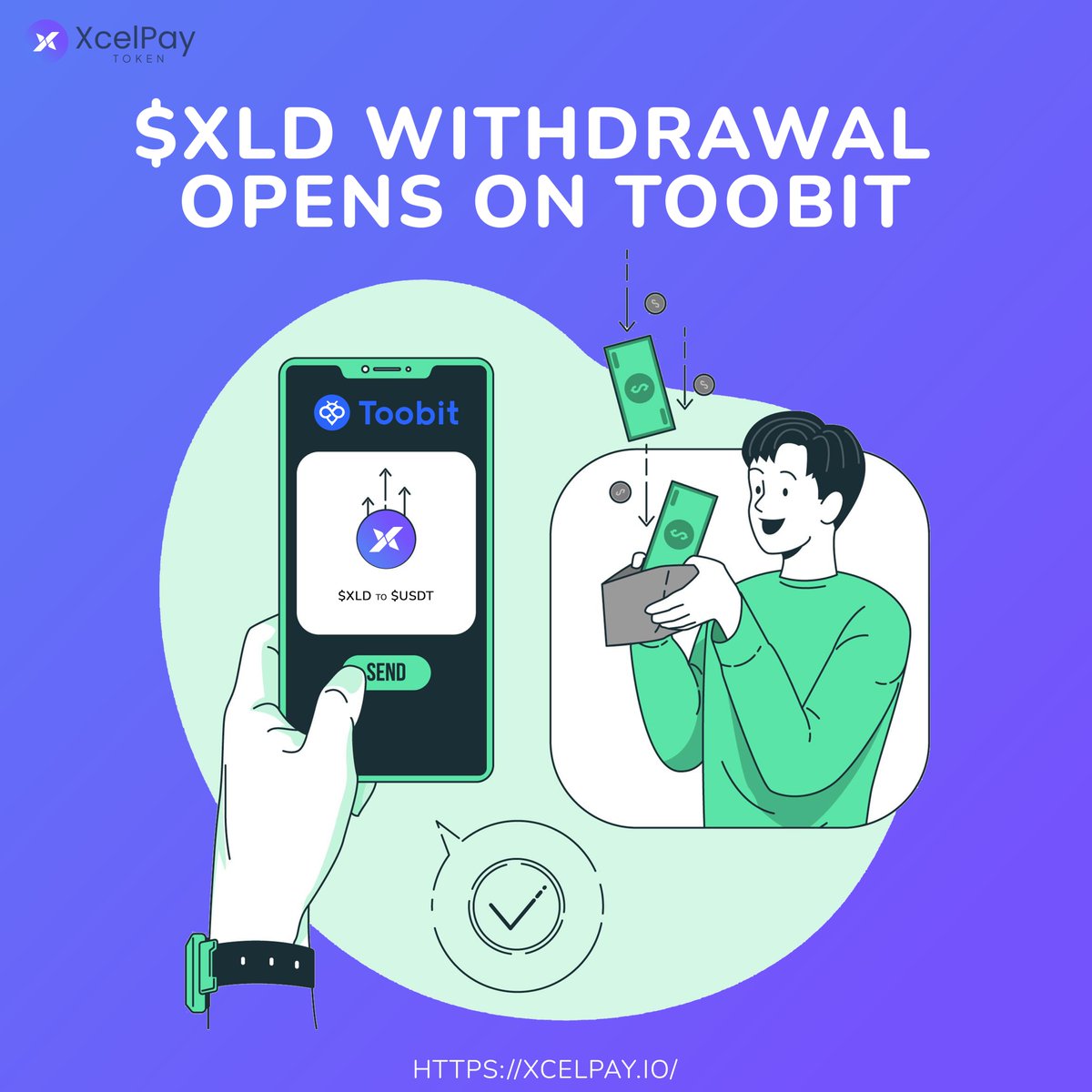 📥 $XLD Withdrawal Now Available on Toobit.

🎉 Good news, traders! We are excited to announce that withdrawals for $XLD are now OPEN on @Toobit_official !

#XLDWithdrawal #CryptoTrading #FinancialFreedom #Toobit