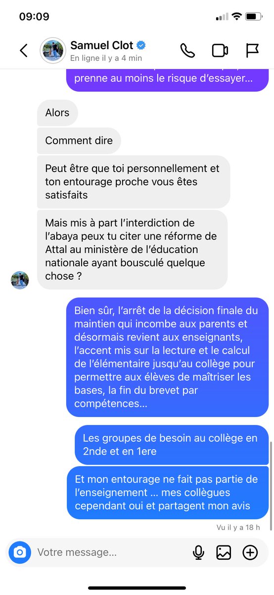 manonbuonomo's tweet photo. @Bella_Swahn @_Milona__ Il ne sait absolument pas de quoi il parle, il surfe sur une vague de haine à la mode alors qu’il ne s’est absolument pas renseigné sur les changements annoncés par Gabriel Attal. 
D’ailleurs il n’avait plus rien à me répondre étrangement … https://t.co/gfaXGzztYj