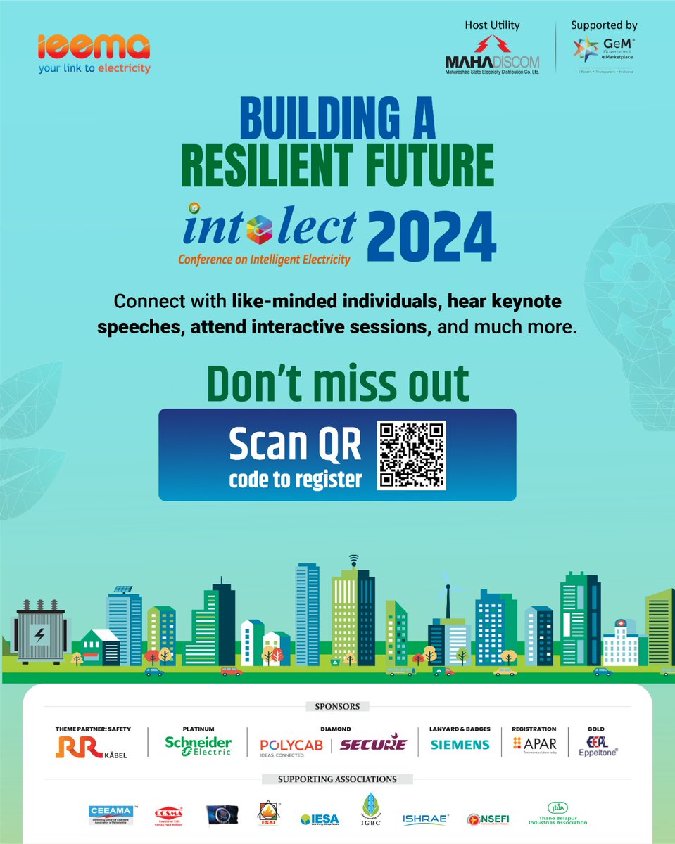 IEEMA_Official's tweet image. Join us at the #Intelect conference and explore what the ever-evolving energy industry offers.

Don&apos;t miss out on this unique opportunity to network, learn, and grow. Register today and join the movement towards a more #sustainable future- bit.ly/4aBrcgV

@HamzaArsiwala