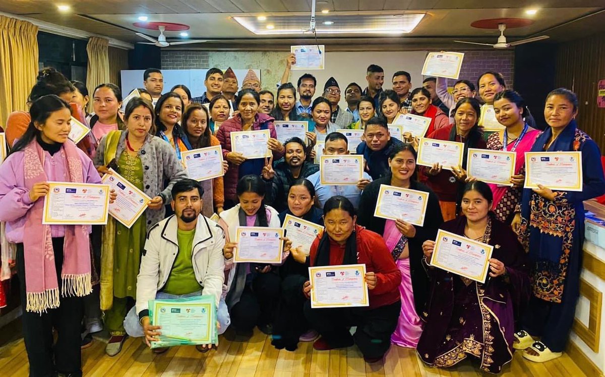 childrescuenep's tweet photo. We start the year with a residential training course for 36 rural primary teachers. We know that more engaging teaching helps keep children safe in school &amp; out of the hands of traffickers. Thank you to British &amp; Foreign School Society for funding this programme  ❤ @BFSSCharity https://t.co/efJMUjvKIC
