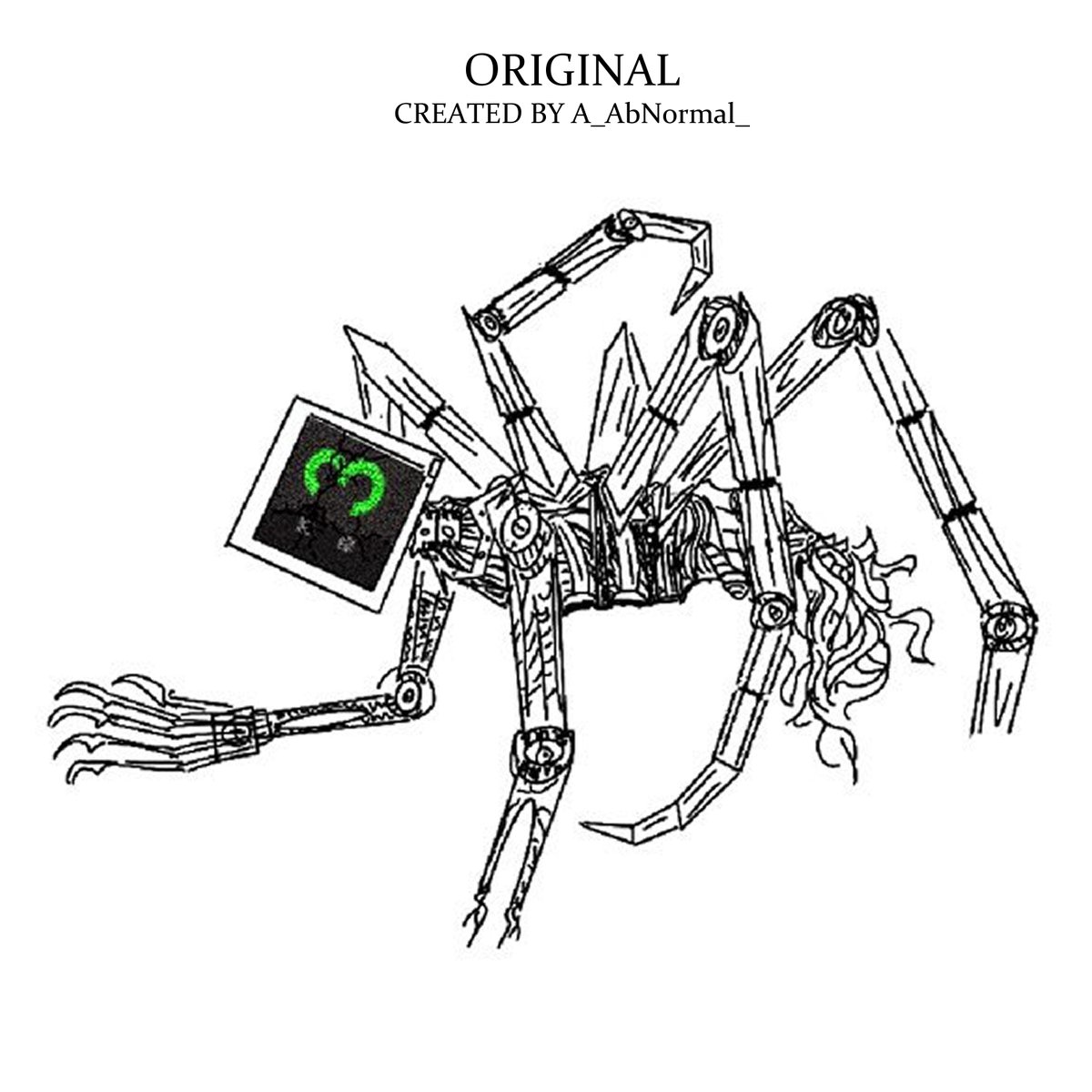 DeusJet's tweet photo. Greetings, Sinners! A better look at M.A.L.I.C.E! Original created by @A_AbNormal_
Retweet and post a picture of your own characters in the comments if you want a chance to have me spookify them!
#digitalart #horrorart #spiderlike #monster #artificialintelligence #beforeandafter https://t.co/w5g0YgOlwq