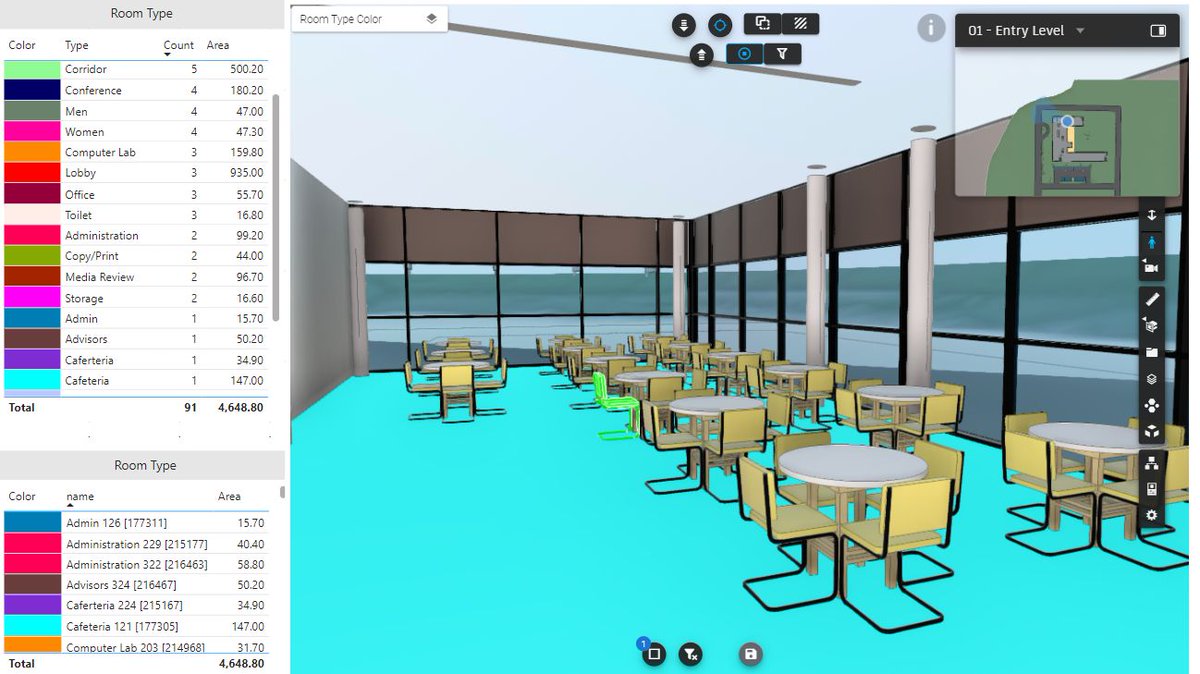 BimVcad's tweet image. Cutting #spaces to not hide #assets, then being able to apply themes and colors at the floor level, all in a fasted automatic way.

#vcad #powerbi #bim #spacemanagement #businessintelligence #revit #navisworks #ifc