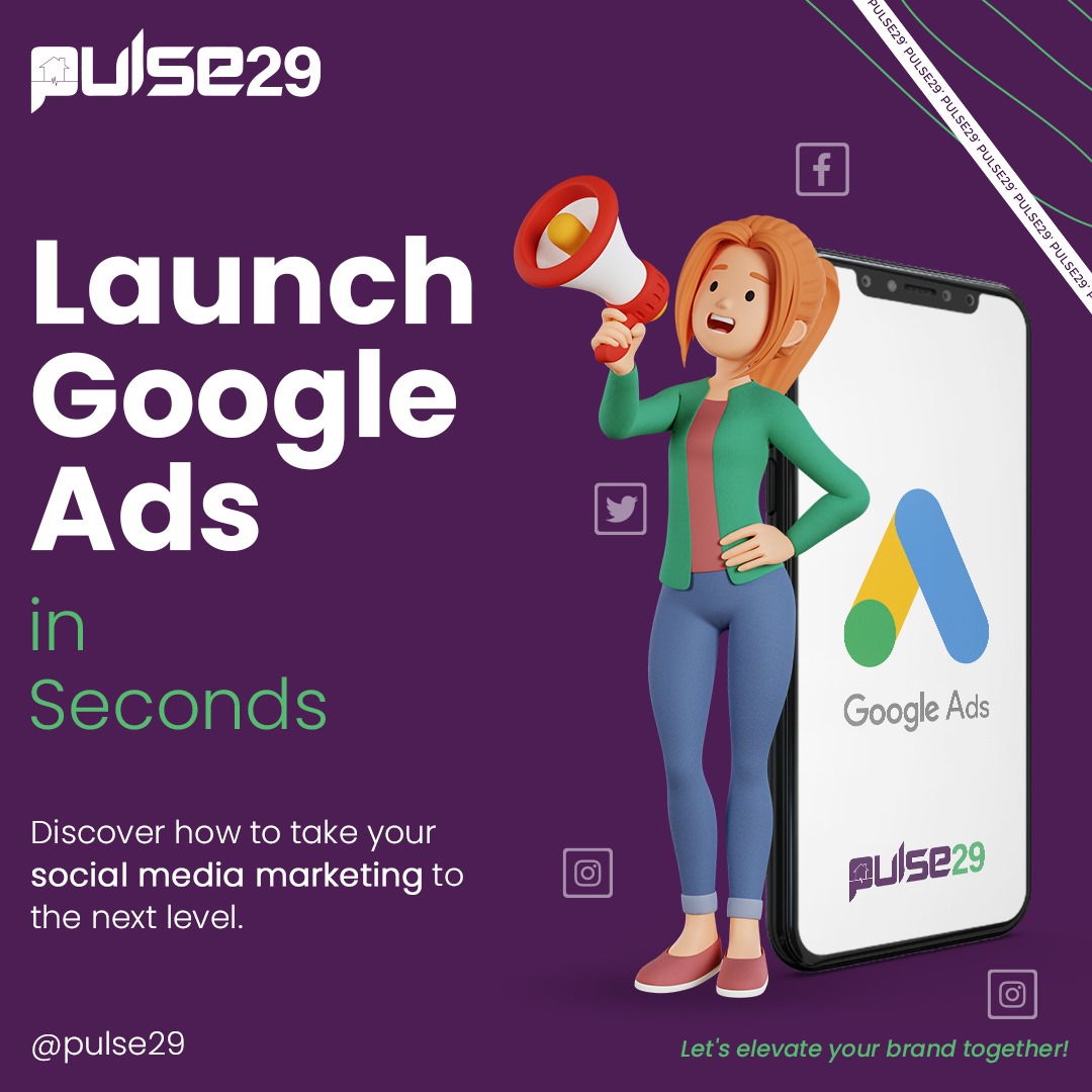 Pulse29Agency's tweet photo. Launch Google Ads in seconds! 🚀💻 We are here for you – contact us now, and let's create a targeted and effective Google Ads campaign that propels your business to new heights.

.

.

#DigitalMarketing #BusinessInvestment #GoogleAds #pulse29 #Uninstall_MakeMyTrip #ابراہیم_کون_ہے https://t.co/VY5JmADjun