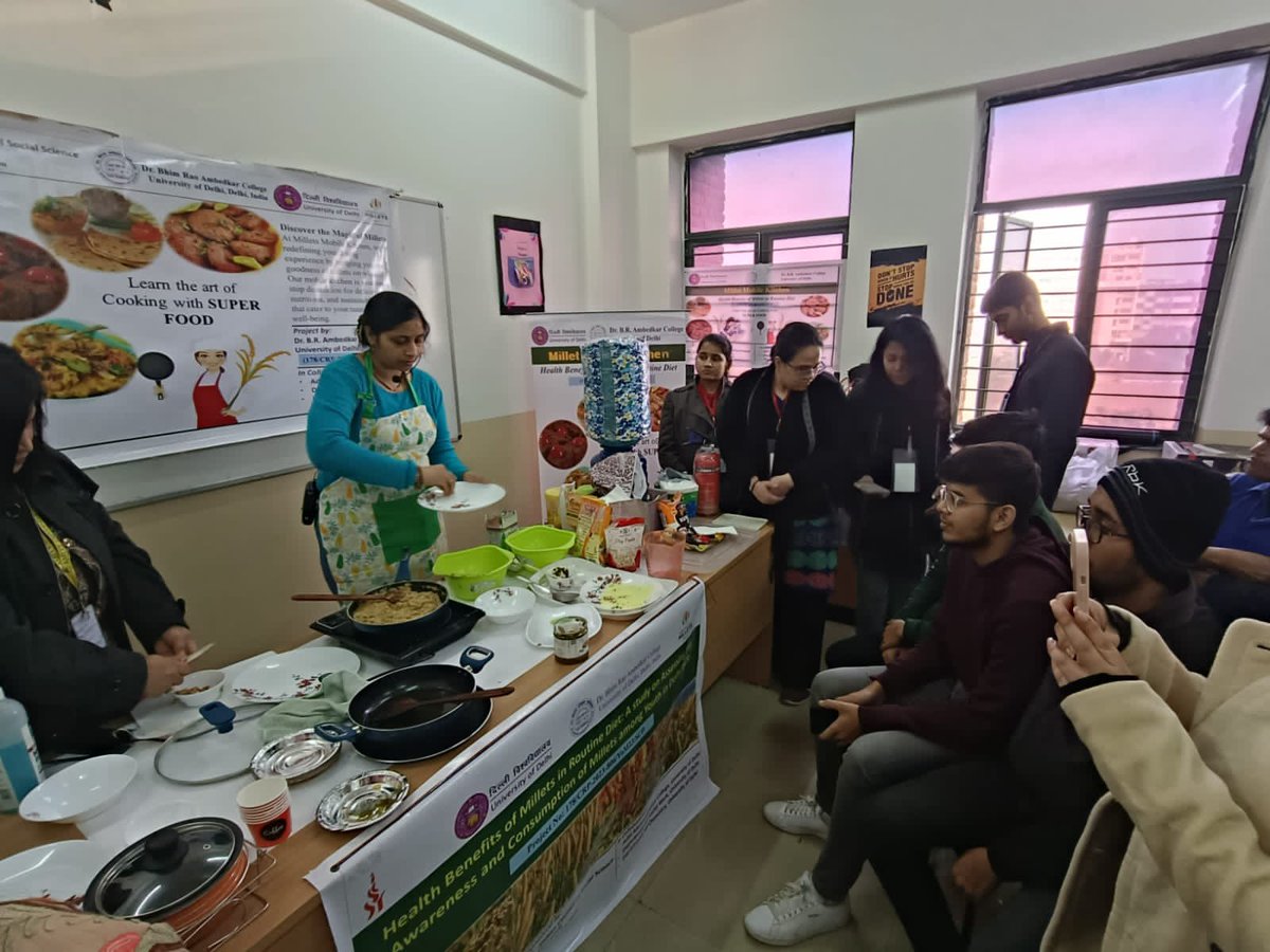 DrAjayRana's tweet photo. Embrace the Kudos to the collaboration with Department of Social Work, Dr. B. R. Ambedkar College, & Aditimahavidyalaya, Delhi University! Let's make millets a staple for a healthier routine!
#MilletsAwareness #HealthyLiving #AmityUniversity #ICSSR #BajraRecipes https://t.co/8QWqW4fKUw