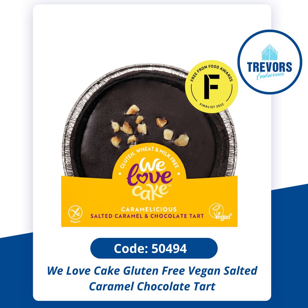 TrevorsFoodserv's tweet photo. Embrace the veganuary vibe with our We Love Cake Gluten-Free Vegan Salted Caramel Chocolate Tart!
All in a gluten-free, vegan-friendly treat!
Need advice? Get in touch or download our Plant-based Brochure 🍫🌿 ▶️ https://t.co/JjX99lqaHX https://t.co/0EBZ0cS9J6