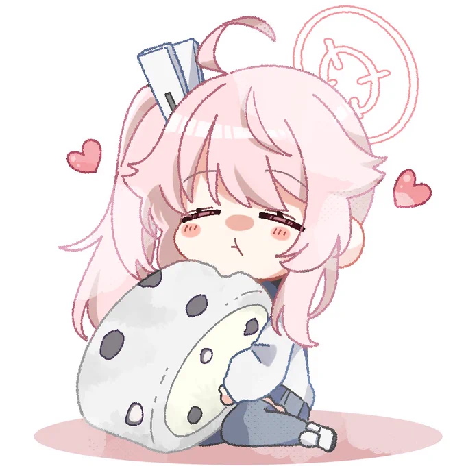 #寒さに負けないクマの絵日記ローソンの 塩大福もち食感ロールが おいしいな 