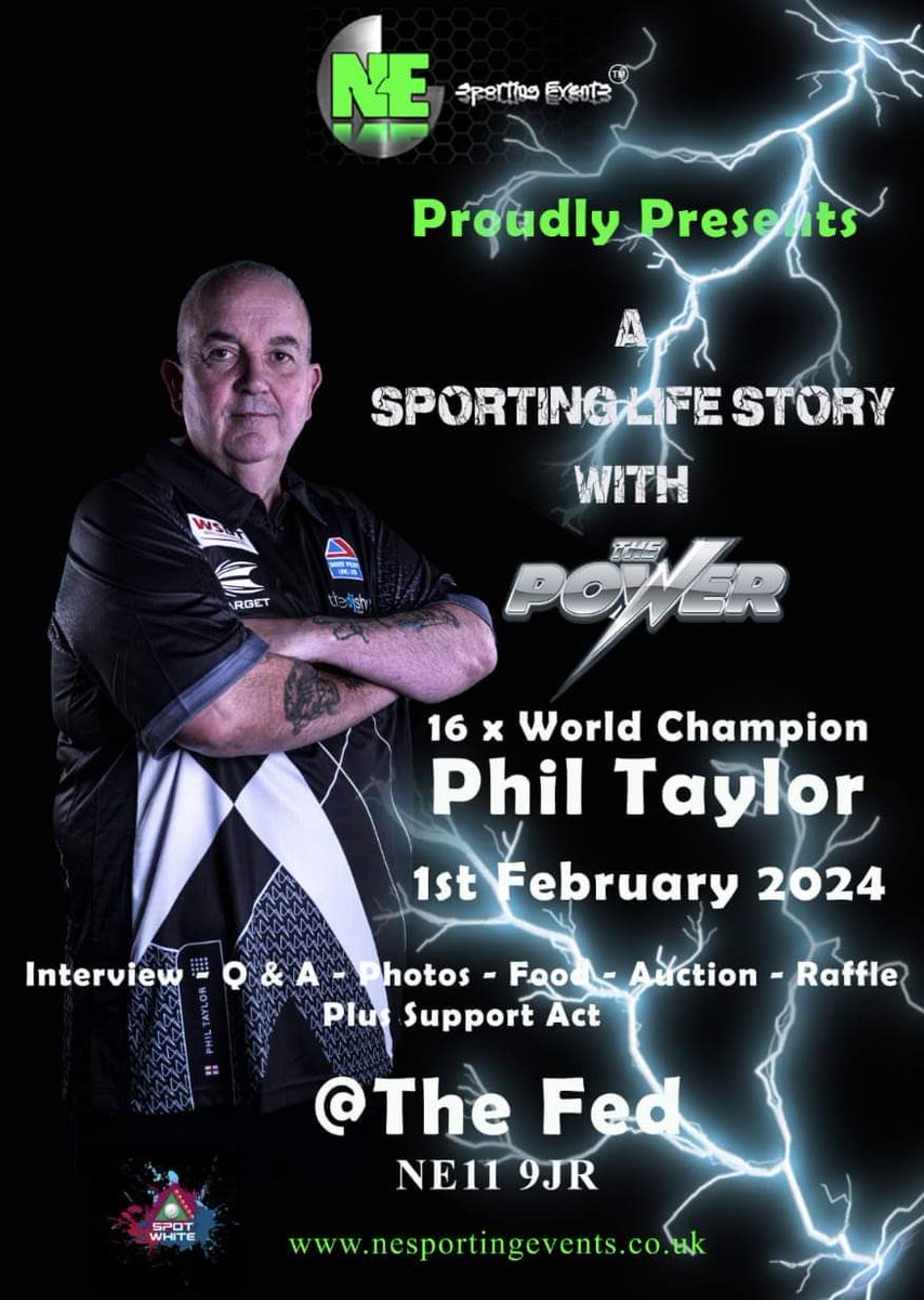 I'm appearing in #Newcastle courtesy of @NESPORTSEVENTS Come and hear my 'Sporting life story' on February 1st #Power ⚡ #16Times 🎯 Get last few tickets here ⬇️ nesportingevents.co.uk