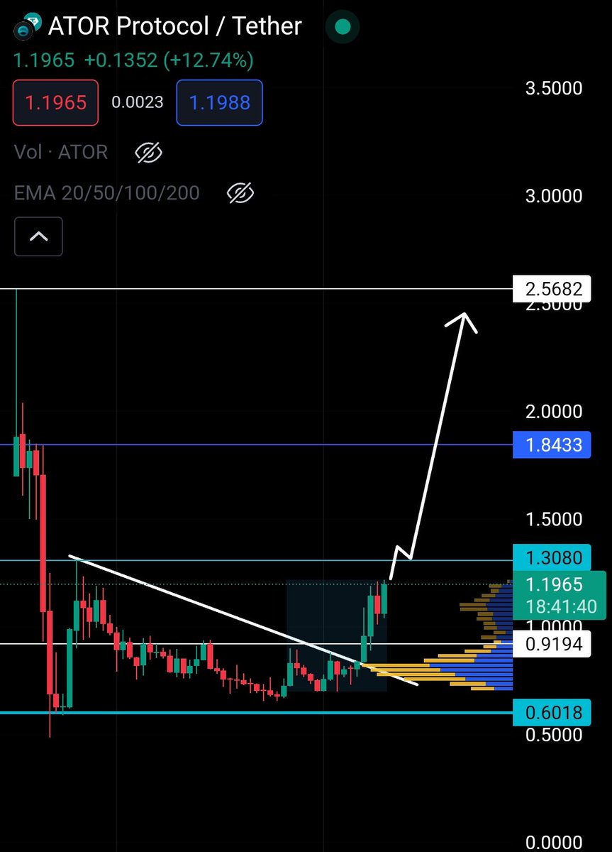 SIRABDUL_GEMS's tweet photo. $ATOR made a powerful comeback🔥
I've been consistently advising to accumulate below $1 as much as you can. Bottom Sellers gonna fomo buy it above $5 very soon.
#BTCETF #hacked #sectwitter #kucoin #breakingnews #Gold #CryptoNews
#Thesec #mexc #rose #doge #eth #osimhen https://t.co/sRov5f12Zk