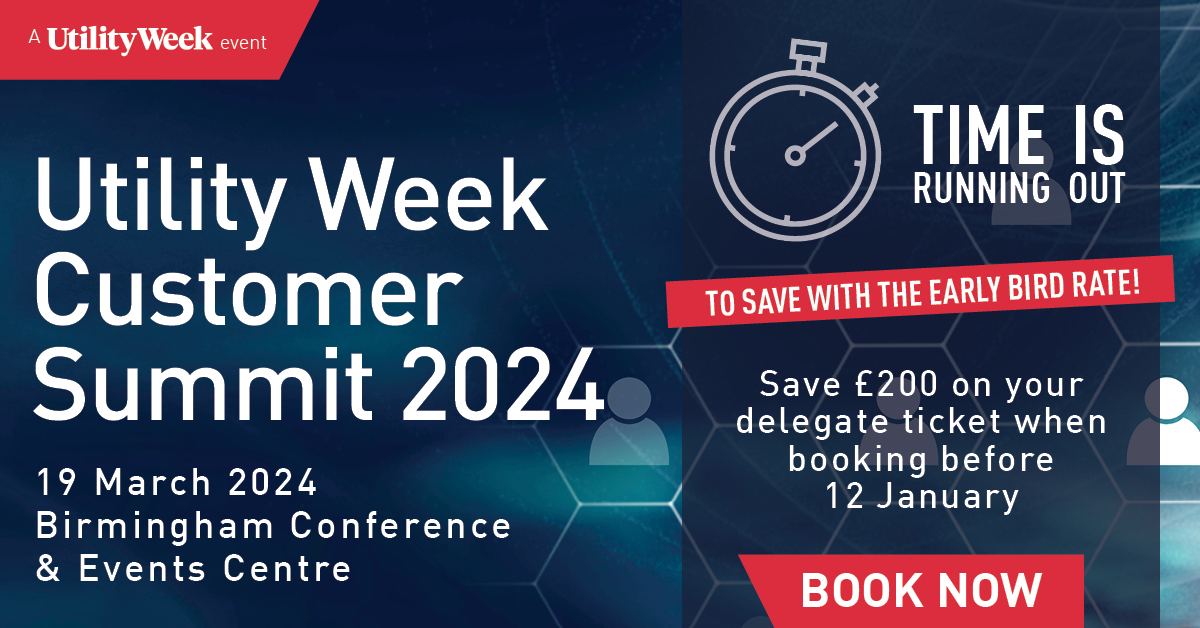 UtilityWeek's tweet image. Last chance to save on your ticket at the flagship event for those tasked with improving customer relationships in utilities on 19 March. Reserve your place before Friday 12 January to save with the early bird rate bit.ly/3ueSTf1 #CustomerSummit