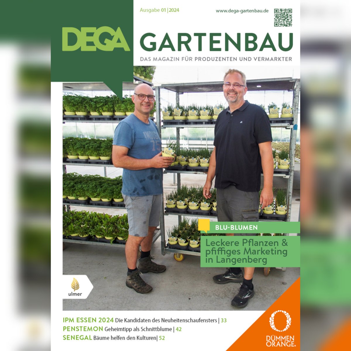 DEGA_intl's tweet photo. The "Blu" brand from brothers Mario and André Segler in Langenberg/Germany has been around for a good 20 years. Their concept is still right on trend. The variety of their special range is their unique selling point. Our portrait in DEGA GARTENBAU 1/2024! https://t.co/oH2OV33sQQ