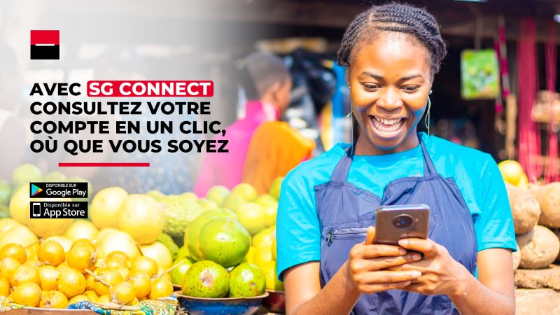 SGCameroun's tweet image. Simplifiez-vous la vie ! Téléchargez l'application : 
- Sur Play Store : bit.ly/3xqDF3Q 
- Sur App Store : apple.co/3p358oz
SG Connect, c’est votre banque à portée de main 24/7, pour des économies de temps et d'argent.   #BanqueADistance #SGConnect #SGCameroun