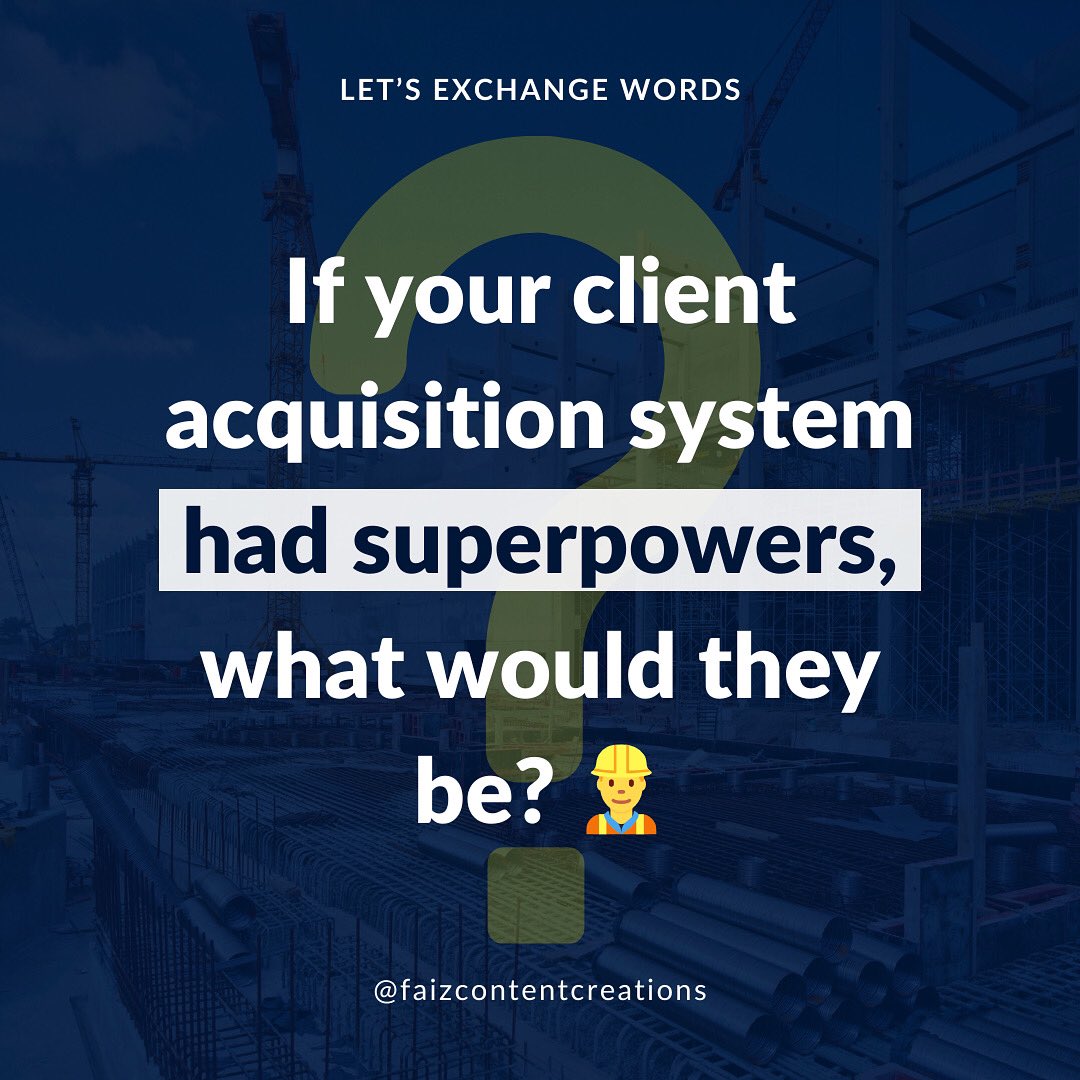 riseroofers's tweet image. Tell us, what magic would you add to your client acquisition system to make it unstoppable? 🎢
.
.
.

#thequestion #wordswordswords #thoughtsinwords
