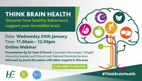 TUH_Tallaght's tweet photo. Don't miss this important webinar as a range of leading experts from Tallaght University Hospital and @tcddublin advise on maintaining your brain health.

To register for the webinar just click on this link.... 
https://t.co/47RX4Yq0DL https://t.co/9Uc2ISVR75