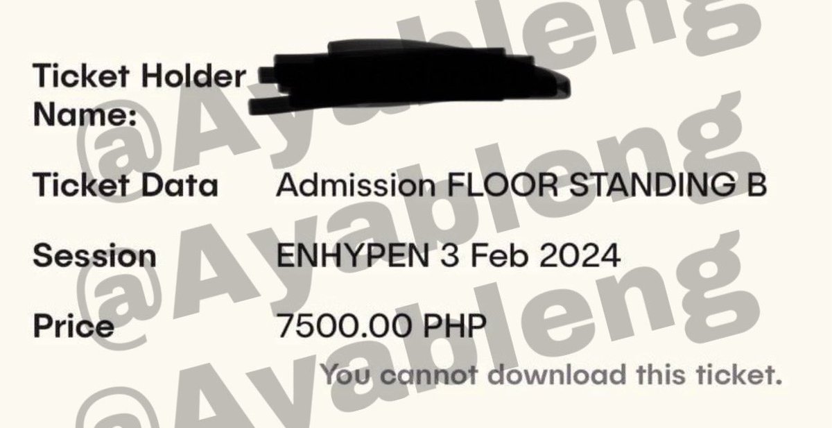 wts lfb enhypen fate tour new clark city ph Enhypen Fate Tour Ticket Feb. 3 ₱7000 • Floor Standing B • No Physical Ticket yet • Meet up Makati or around MM (sabay kukunin ticket) Pinapabenta lang po sa akin, but kindly dm or reply na lang po if inch. Thank you!