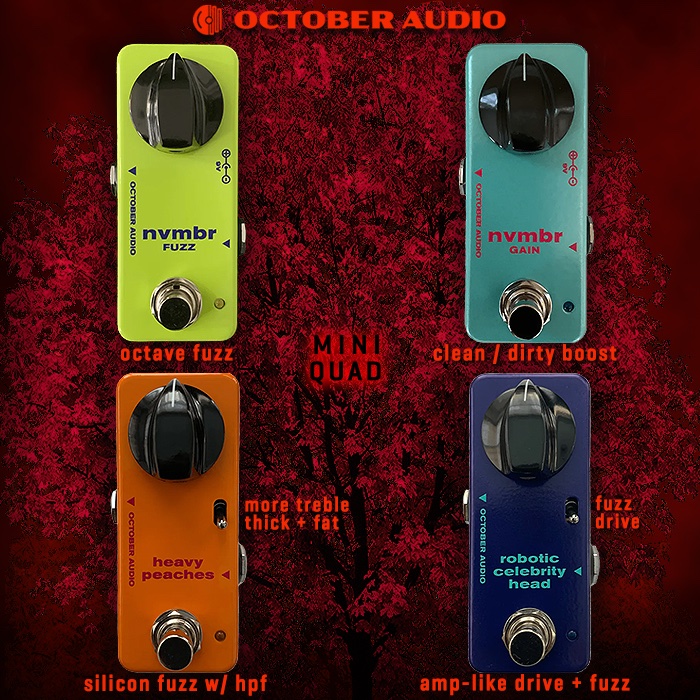 x_pedal's tweet photo. October Audio Refreshes and Improves its Single Knob Mini Range - https://t.co/mYRw7nzn3n @octoberaudio #octoberaudio #octoberaudionvmbrfuzz #octoberaudionvmbrgain #octoberaudioheavypeaches #octoberaudioroboticcelebrityhead #octavefuzz #boostpedal #classicfuzz #fuzzdrive https://t.co/HHOojJJjjo