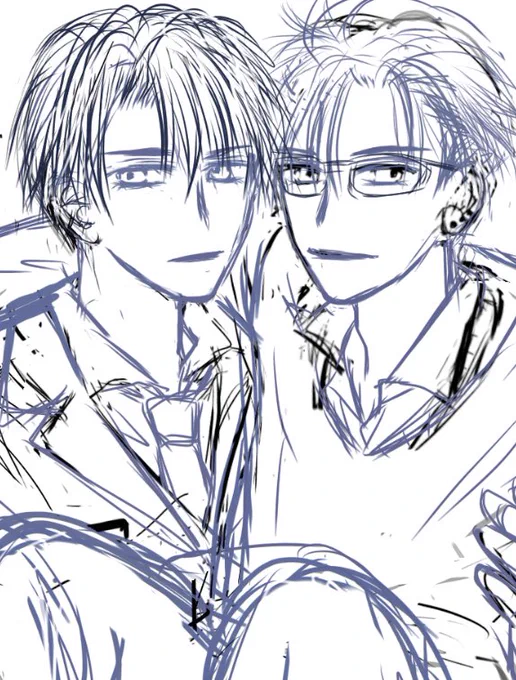スキマ時間で rkgk ラフ画。

 #イラスト  #illustration  #wip 