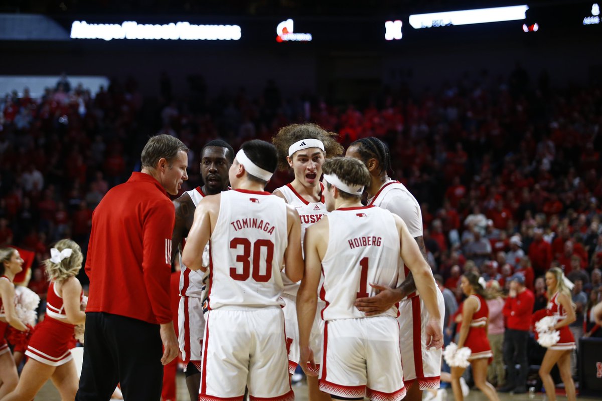 HailVarsity's tweet photo. DOWN GOES NO. 1 😵

Nebraska knocks off Purdue 88-72. 

#Huskers | #GBR https://t.co/ZRMk5GUN5E