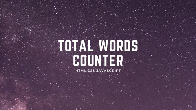 Divinector's tweet photo. JavaScript Total Words Counter

Video: https://t.co/Q2F8AkJvxQ

#frontend #FrontEndDevelopment #html #HTML5 #CSS #CSS3 #webdevelopment #Coding #FrontEndLove #100DaysOfCode #code #divinector #javascript #wordcounter #counter https://t.co/Tqalia9MRn