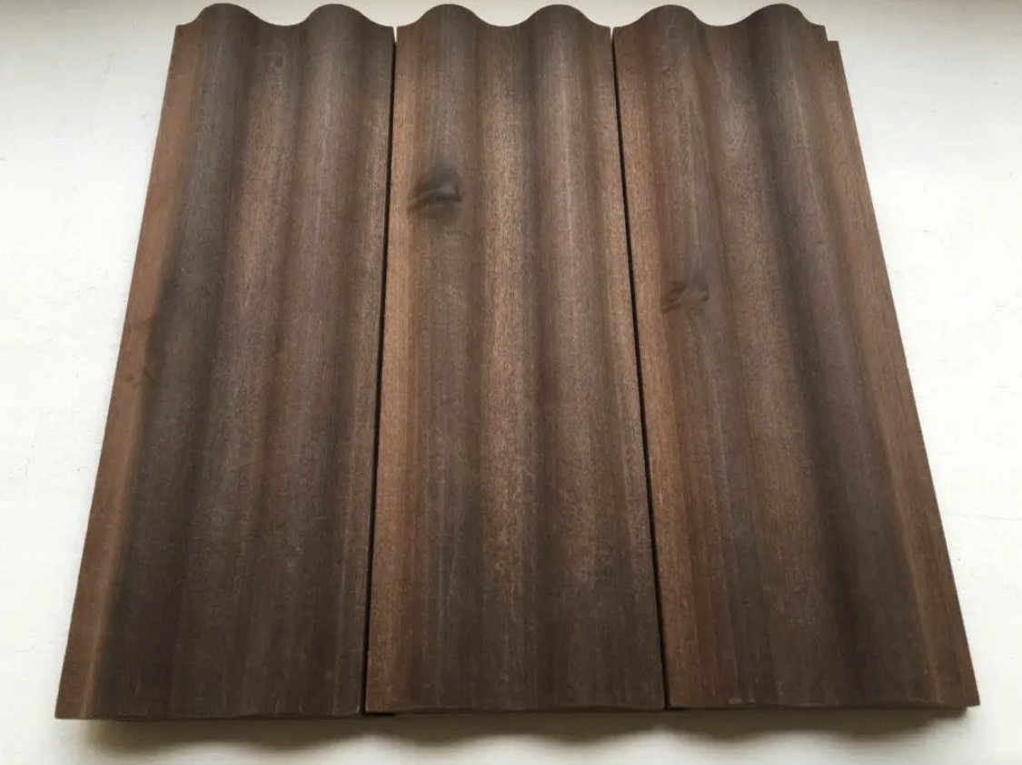 northlandforest's tweet photo. Custom-fluted Cambia thermally modified tulipwood cladding. "At @maggiesoldham we considered the use of wood at every opportunity. Externally the building is clad in custom-fluted, thermally modified tulipwood, giving the impression of a solid wooden curtain." -@dRMMArchitects https://t.co/e9HtqB4Q5q