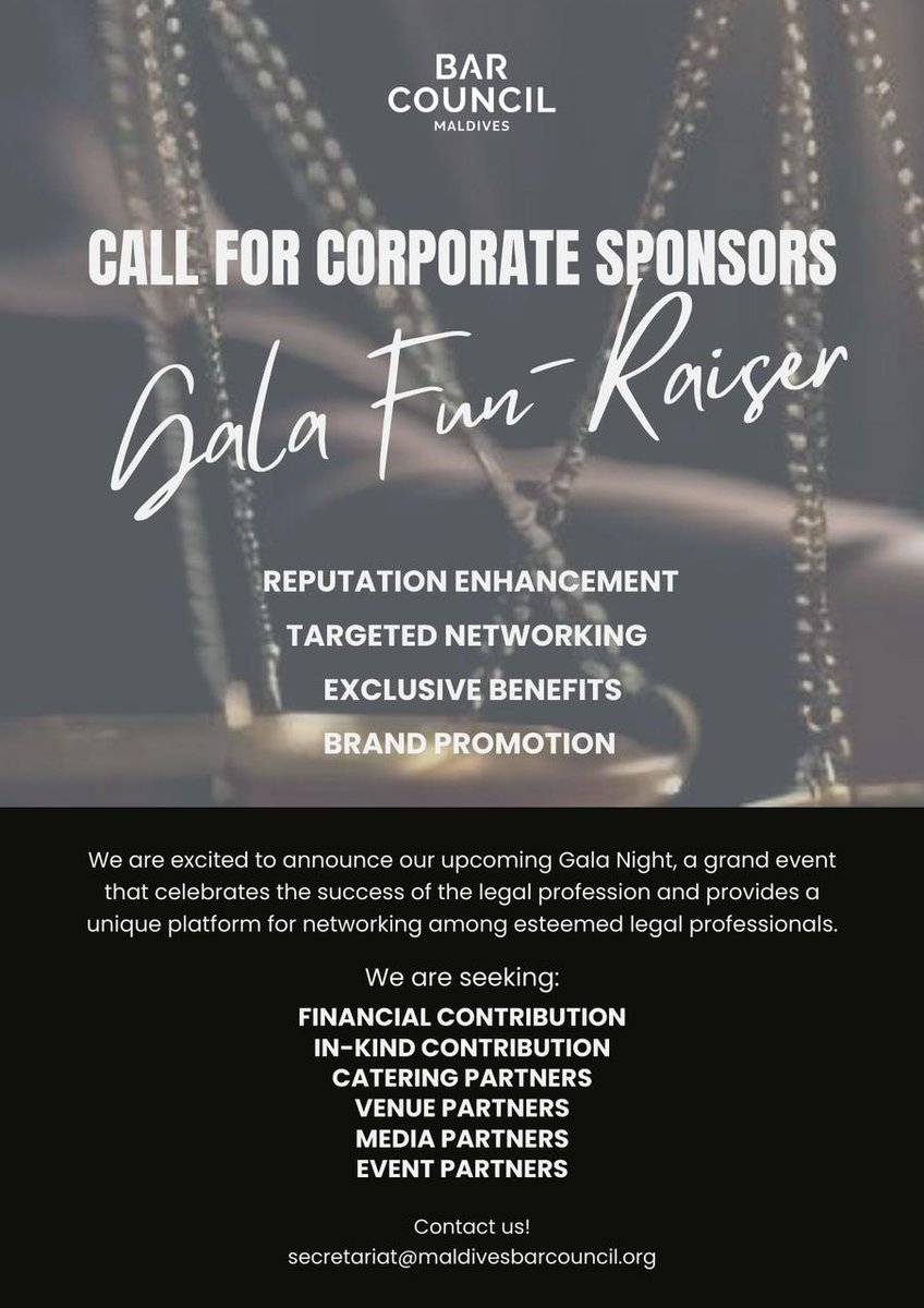 MvBarCouncil's tweet photo. Seeking Corporate Sponsors for the BCM’s Gala Fun-Raiser! https://t.co/FXuACLhY8X