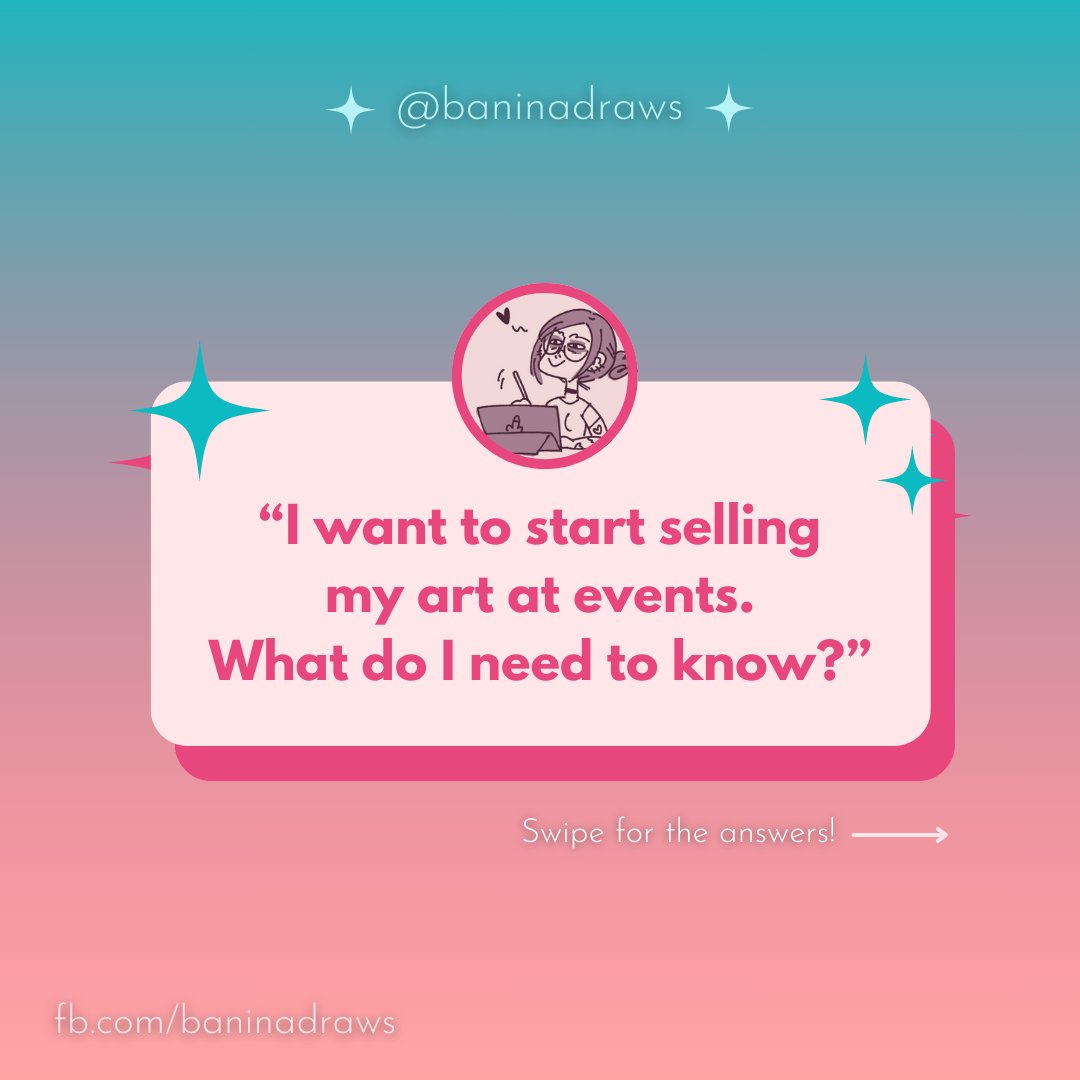 baninadraws's tweet photo. Art Event Tips 4 Rookies! 🧵

Here are some tips I wish I'd known when I started selling at events! I've been boothing locally since 2014, so I hope these help artists that wanna try too~

(more below 👇👇) https://t.co/wGtMgZphrz