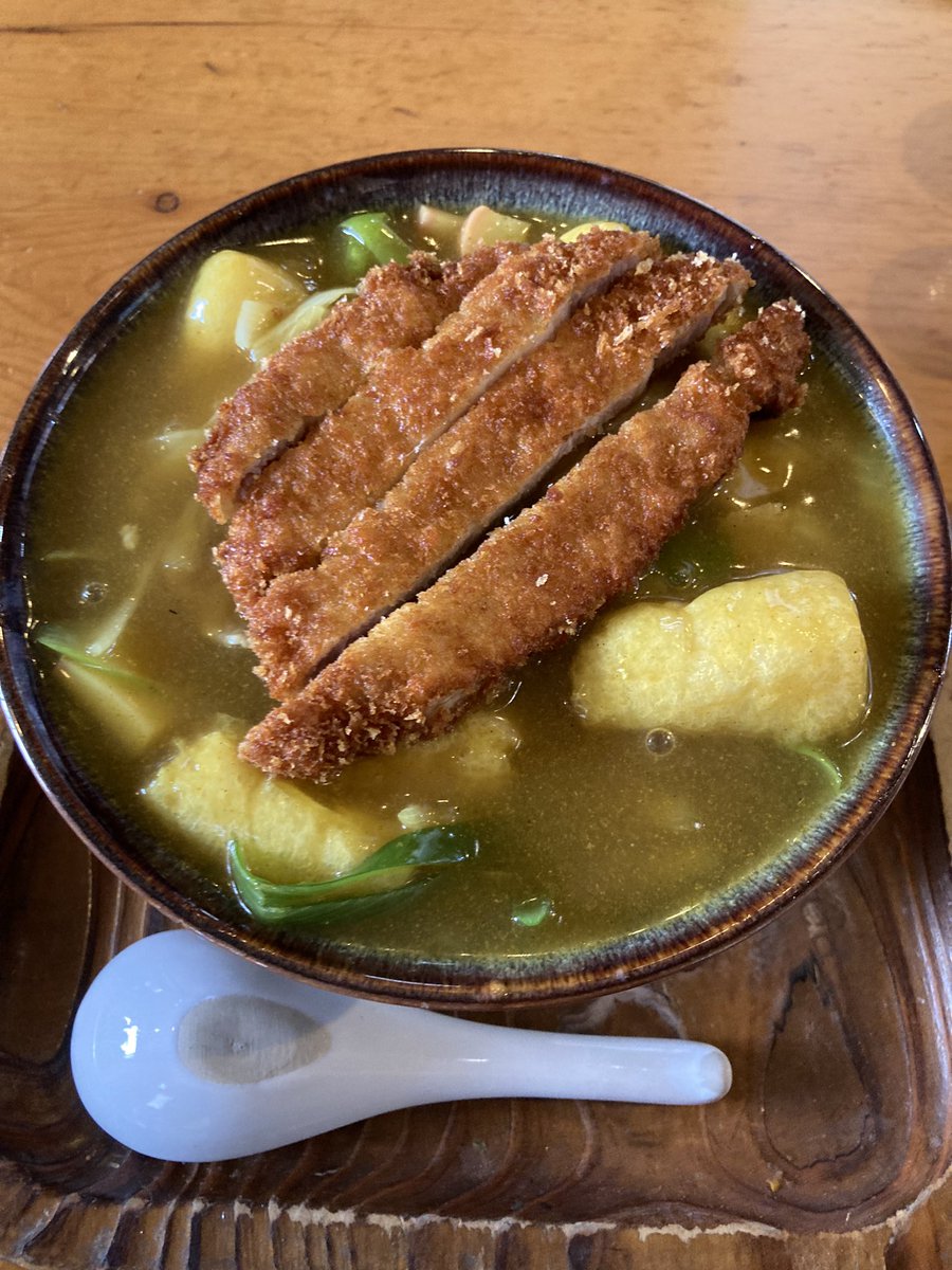 toto_smile_2525's tweet photo. 可児市大森にある『ときわ』さんで、カツカレーうどんを食べました😋
まだ１月ですが、優勝です🏆
気になるメニューもあったので、リピート確定👍
＃カレーうどん　＃ときわ　＃可児市　＃DAVOS ＃D604 https://t.co/EEfAKkmYyG