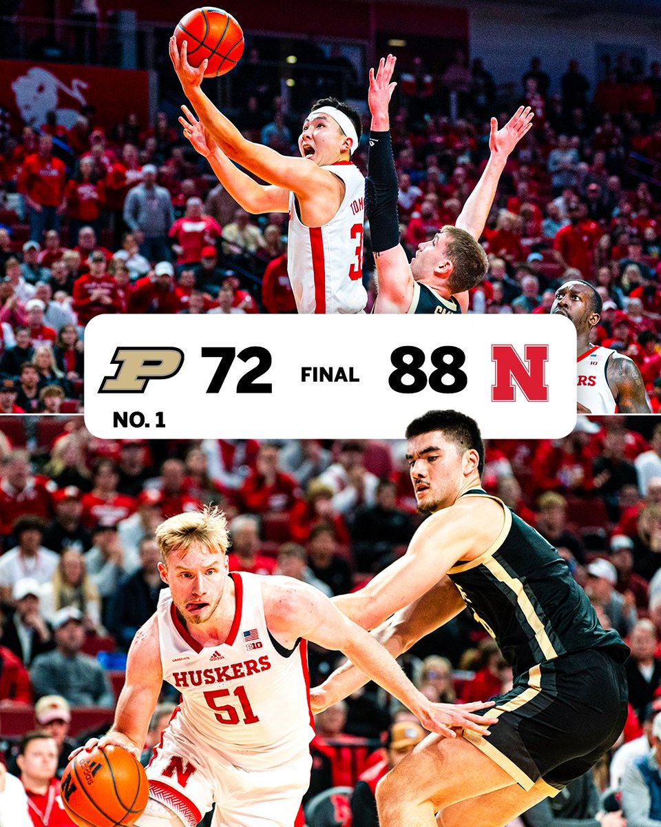 NEBRASKA TAKES DOWN NO. 1 PURDUE!!