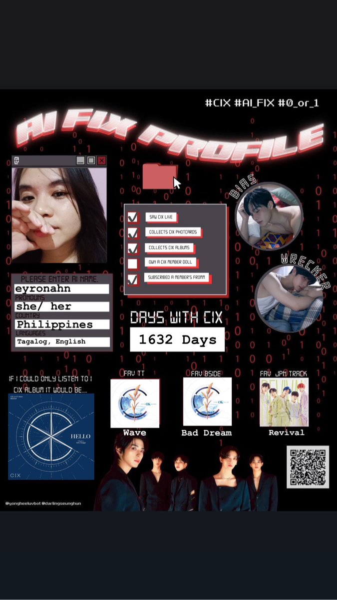 eyronahn's tweet photo. Sooo my fave CIX song is actually Movie Star and my fave BSide is What You Wanted/ Rewind but recently I’m leaning to Wave and Bad Dream 😂

#CIX #CIXisComing #AI_FIX #0_or_1 https://t.co/glQPELDVHC