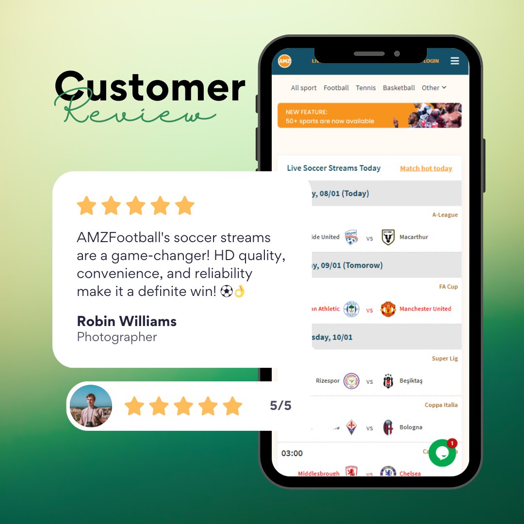 BtsportL's tweet photo. Searching for a new way to enjoy live soccer streams? Look no further! AMZFootball is here to provide you with smoothest and most satisfying streaming experiences!

Take a look at our customer review &amp; visit AMZ here: https://t.co/EBu1zaZjFx

#AMZFootball #SoccerStreams https://t.co/uAWSZJgqUR