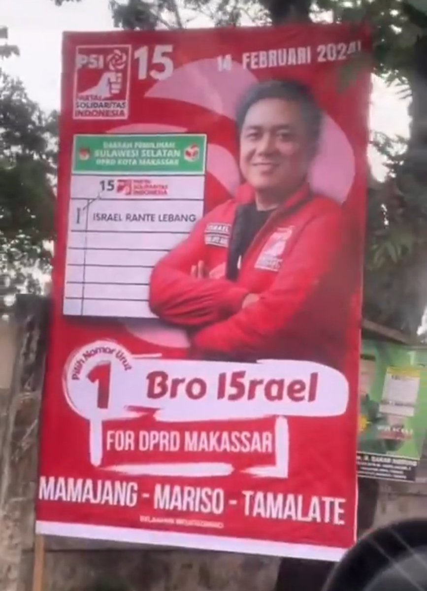 permaisuri_id's tweet photo. ISRAEL Rante Lebang. 
Caleg DPRD Makassar https://t.co/aVjUufZfh9