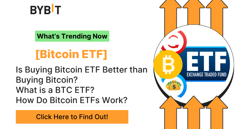 Bybit_Official's tweet photo. Bitcoin ETF: Better Than Buying Bitcoin?

Find out how Bitcoin ETFs work, their advantages and disadvantages, and the prospects for other current and prospective ETFs. 

👇Click on Image Below to Find Out!

#BTCETF #WishUponABitcoin