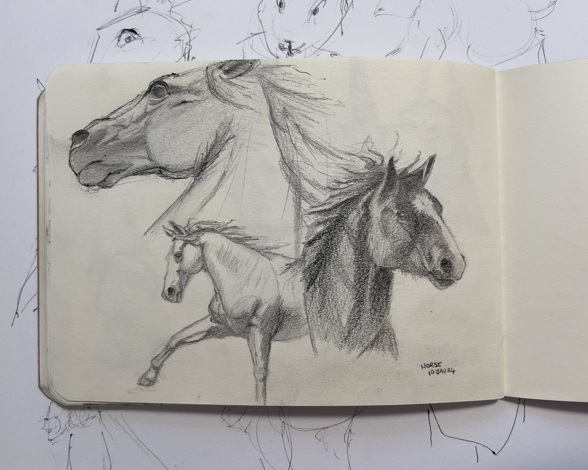 Getting better at drawing horses, I think?