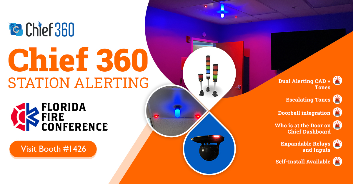 chief360tech's tweet image. 🔥 Excited to kick off the Florida Fire Conference with a BANG! Chief 360 is geared up and ready to bring the heat to Day 1! 🚒👨‍🚒 Let us share our story about cutting-edge tech and how it is revolutionizing fire departments across the country! 🔥🚨 #Chief360  #FirstDay @Followers