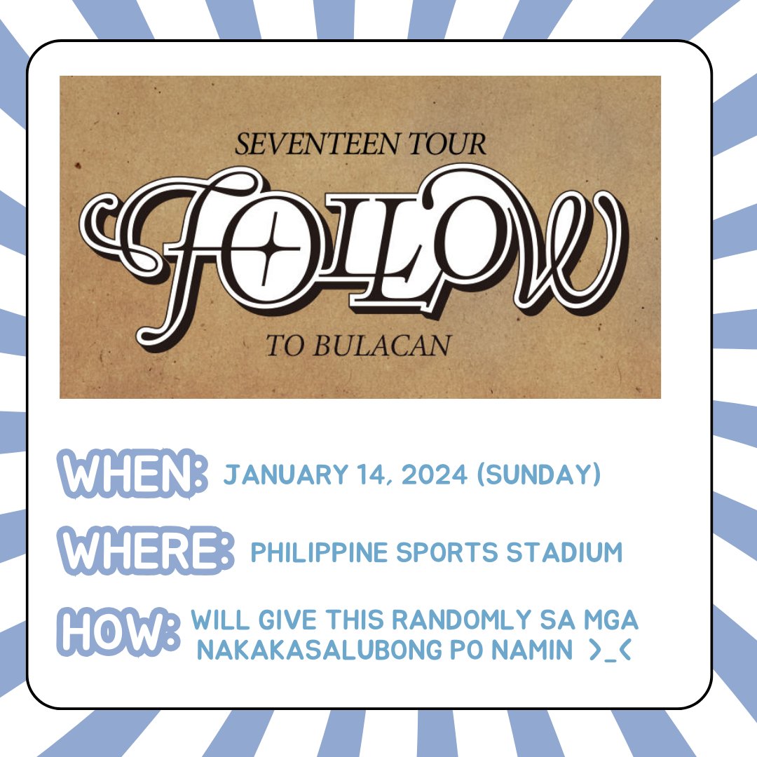 kyeomtiepieee's tweet photo. ˚ ༘♡ ·˚  𝐓𝐇𝐈𝐒 𝐎𝐑 𝐓𝐇𝐀𝐓 ₊˚ˑ༄ؘ

🩵 SVT FOLLOW TO BULACAN FREEBIES 🩷

from @luvly_srndpty &amp; @httpwnjnh 

╰┈➤ jan 14, 2024 (day 2) 
╰┈➤ pls help rt &amp; like
╰┈➤ strictly 1:1 (limited qty)
╰┈➤ will randomly give but will announce location 

#FOLLOW_TO_BULACAN https://t.co/GNYMICCNIK