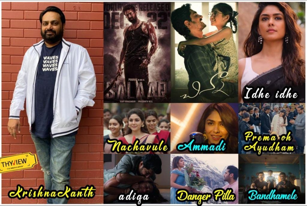 Thyview's tweet image. Happy birthday @KK_Lyricist 🎉🎉

From the soul-stirring #Nachavule to the vibrant #Salaar his pen has crafted musical gems in diverse genres throughout 2023. 

Each line resonates with his unique touch, making him the poet behind many popular songs.

#Krishnakanth |
#LyricistKK