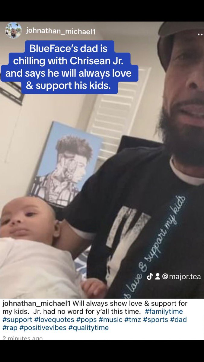 majorteaSipping's tweet photo. #jonathanmichael #johnathanporter #chriseanmalonejr #chriseanjr #chriseanrock #chriseanrockbabyy #chrisean #chriseanandblueface #chriseanmalonejesusjr #tiktok #favebook #instagram #trending #trend ##viral #twitter #x Chrisean Jr is chilling with his grandpa tonight. β€οΈ https://t.co/DFv0BKR5Au