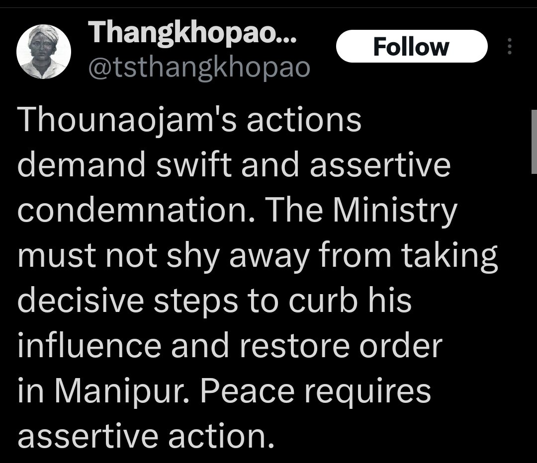 JohnnyMeetei's tweet photo. Ngaore ngaore ChinKukiZo ngaore. @Maheshwarthouna akela sab ghuspetiya/refugees par bhari.#Manipur se ghuspetiyon ko nikaal ne ka pehla step unn refugees ko #STlist se delete karna saath saath me #NRC bhi.
#RemoveChinkukizo frm STlist
#ImplementNRC immediately with #1951BaseYear https://t.co/EoA69yT5eQ