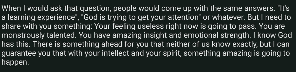 ProfPressure's tweet photo. Words from a therapist 🫡 I figured to not be stubborn &amp; just listen to what he wanted me to do if I felt overwhelmed w/life stuff going on. #mentalhealth aint a joke &amp; to hold it all in is not good, you aren't alone. https://t.co/FecYu7aYYD