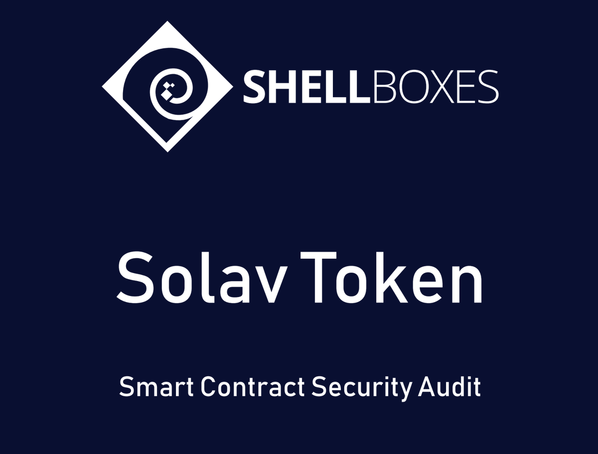 Solav_official's tweet photo. 🏆 Dive into the details! Check out $SOLAV's Smart Contract and Audit Report on Etherscan and #ShellBoxes. Transparency is our priority! 👁️‍

https://t.co/UJUEv8ai3h

#Web3 #Crypto #Innovation #art #technology #blockchain #NFT #investing #Investment #audit https://t.co/qooGbNoAQ8