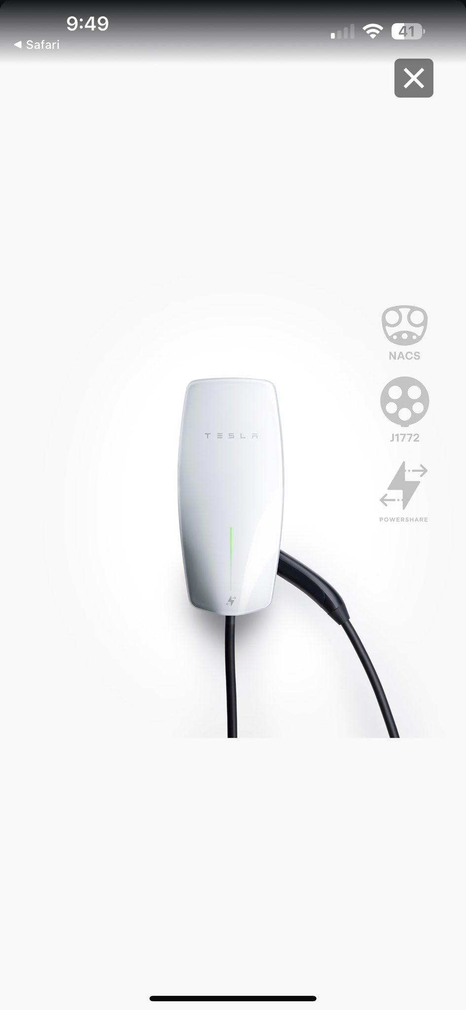 Tesla ウォールコネクター ホワイト テスラウォールコネクター設置工事